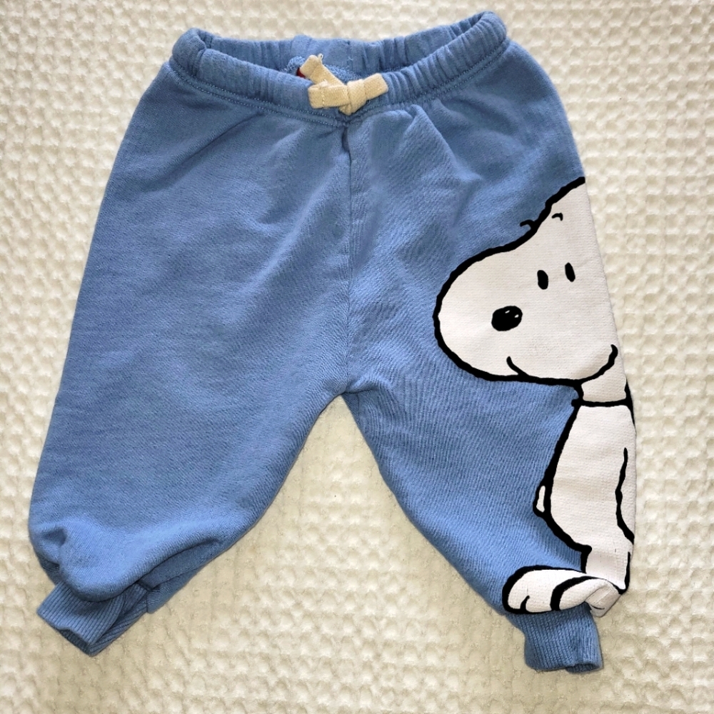 3/$15 Zara Blue Sweatpants with Cartoon Design - Picture 2 of 6